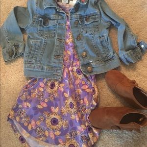 3 for $33 Lularoe Toddler Sunflower Purple Dress